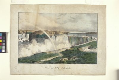 Niagara Falls, vanaf de Canadese kant door N. and Ives J.M. (1824 95) Currier