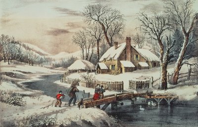 De Ingleside Winter door N. Currier and Ives J.M.