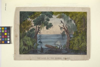 Het meer van het sombere moeras door N. and Ives J.M. (1824 95) Currier