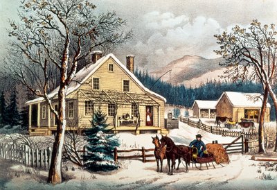 De Oude Boerderij door N. Currier and Ives J.M.