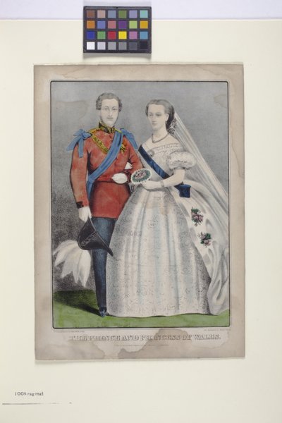 De Prins En Prinses Van Wales door N. and Ives J.M. (1824 95) Currier