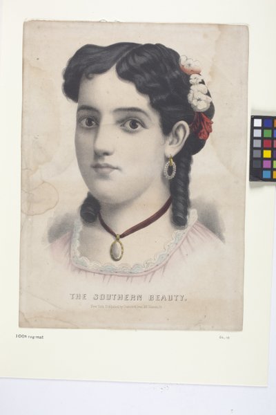 De Zuidelijke Schoonheid door N. and Ives J.M. (1824 95) Currier