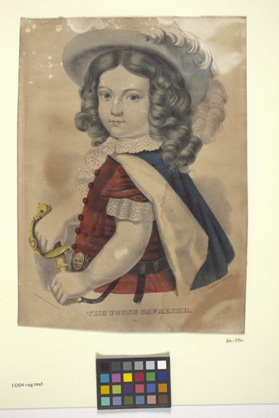De jonge cavalerist door N. and Ives J.M. (1824 95) Currier