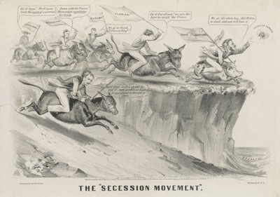 De afscheidingsbeweging door Currier and Ives