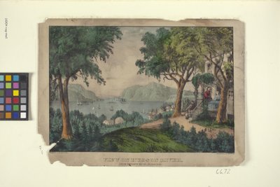 Uitzicht op de Hudson River, vanaf Ruggle