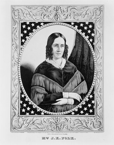 Sara Polk, 1846 door N. and Ives, J.M. Currier