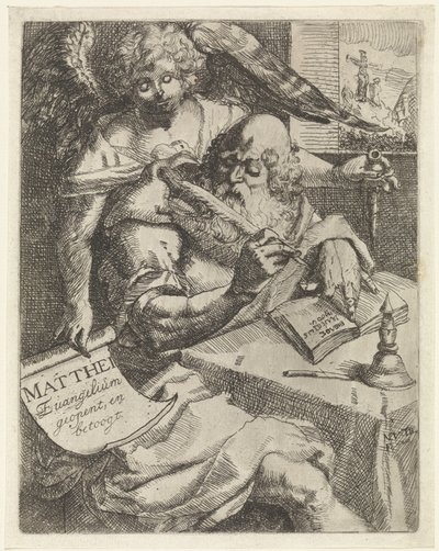 Matteüs de evangelist door N. van Til