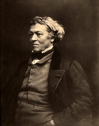 Portret van de Franse schilder, Jean Baptiste Camille Corot door Nadar