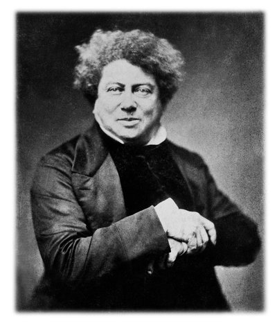 Alexandre Dumas de Oudere (1802-1870) Franse schrijver, gefotografeerd door Nadar c. 1855 door Nadar