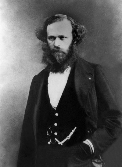 Arsene Houssaye (1815-1896) Franse schrijver, gefotografeerd door Gaspard Felix Tournachon alias Felix Nadar (1820-1910) door Nadar