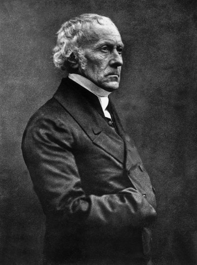 Francois Guizot (1787-1874) Franse historicus en politicus, gefotografeerd door Nadar, april 1850 door Nadar