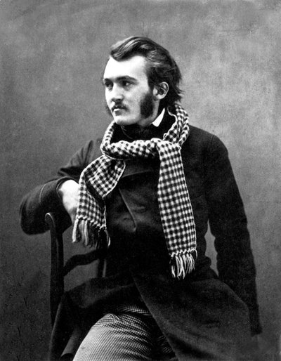Franse graveur Gustave Doré (1832-1883) gefotografeerd door Nadar door Nadar