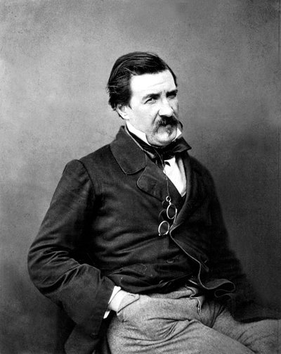 Franse schrijver Jules Champfleury gefotografeerd door Nadar, c.1865 door Nadar