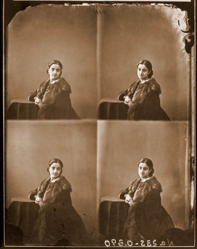 Portret van Adelina Patti, sopraan door Nadar