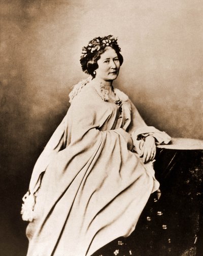 Portret van Carlotta Grisi, danseres 1819-1899 (foto) door Nadar