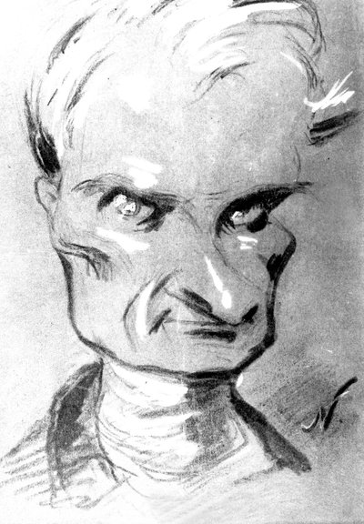 Portret van de Franse schrijver Prosper Merimee (1803-1870), tekening door Nadar door Nadar