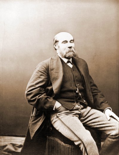Portret van Paul Féval, feuilletonist uit de periode van Gaboriau en Ponson du Terrail 1817-1887 (foto) door Nadar