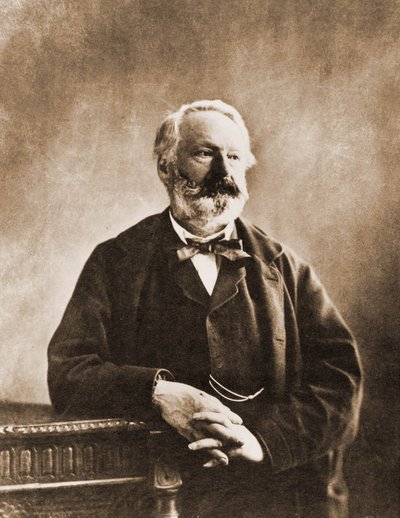 Portret van Victor Hugo, dichter en schrijver 1802-1855 (foto) door Nadar