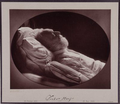Victor Hugo op zijn sterfbed, 22 mei door Nadar