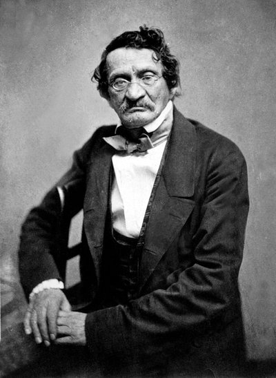 Hongaarse tekenaar Moses Saphir gefotografeerd door Nadar, c.1857 door Nadar