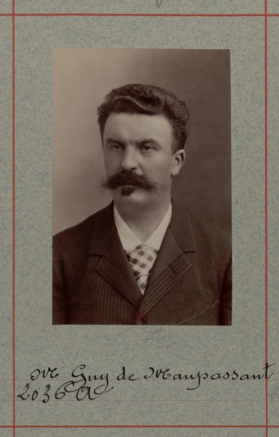 Guy de Maupassant - foto door Nadar door Nadar
