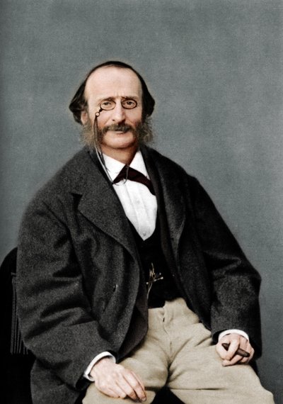 Jacques Offenbach 1819-1880, in Duitsland geboren Franse componist, cellist en impresario van de romantiek door Nadar