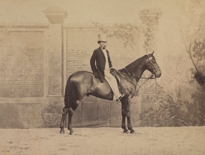 Man op een paard, ca. 1860s door Nadar