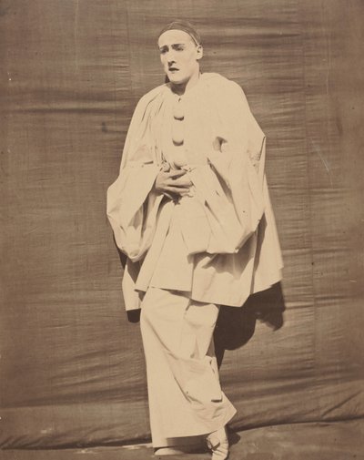 Pierrot in pijn, ca. 1854-55 door Nadar