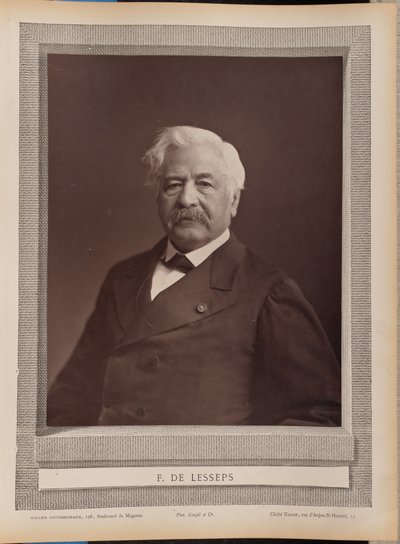 F. de Lesseps door Nadar [Gaspard Félix Tournachon]