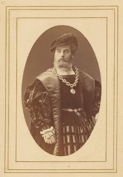 Worms [Frans acteur] door Nadar [Gaspard Félix Tournachon]