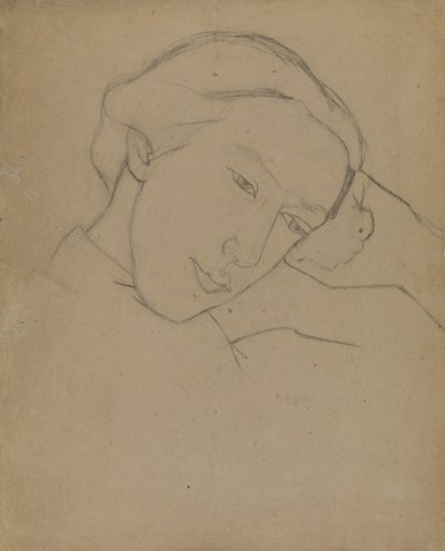 Zelfportret, 1910s door Nadezhda Vladimirovna Lermontova