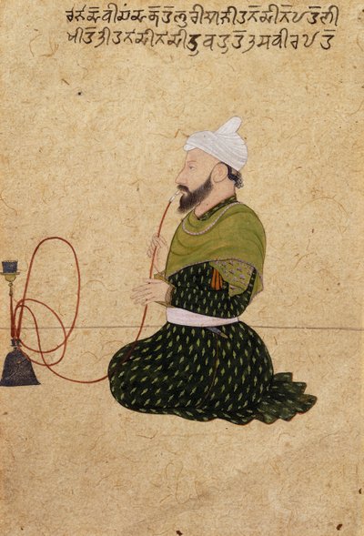 Portret van Raja Devi Chand van Kahlur door Nainsukh