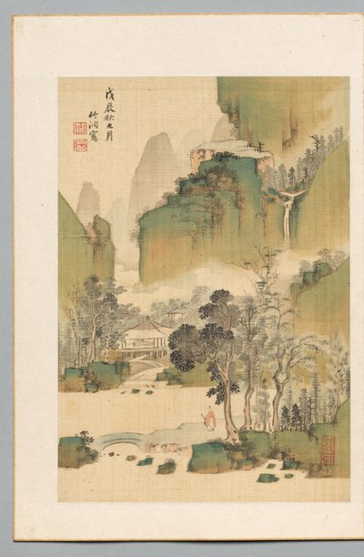Landschap door Nakabayashi Chikuto
