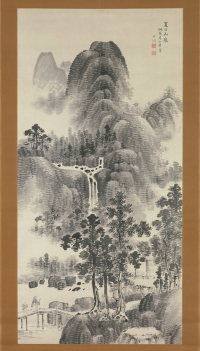Bergstroom op een Zomerdag door Nakabayashi Chikuto