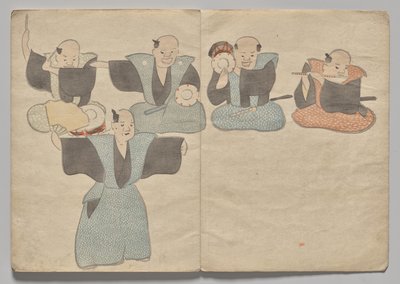 Scène uit Het Kōrin Prentenboek (Deel 1) door Nakamura Hochu