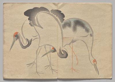 Scène uit Het Kōrin Prentenboek (Deel 2) door Nakamura Hochu