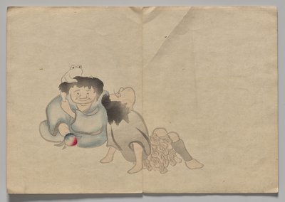 Scène uit Het Kōrin Prentenboek (Deel 2) door Nakamura Hochu