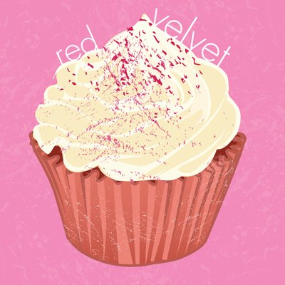 Red Velvet Cupcake, 2019 door Nancy Moniz Charalambous