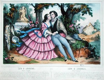 De vier liefdes, echtelijke liefde door Napoleon (after) Thomas