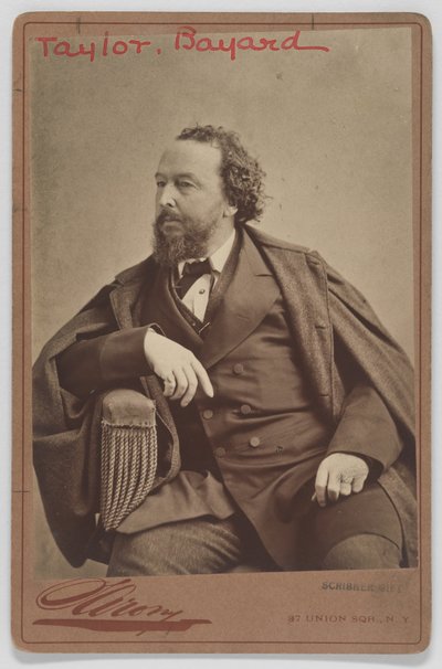 Bayard Taylor door Napoleon Sarony