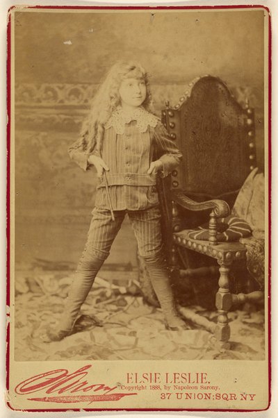Elsie Leslie [als] Kleiner Lord Fauntleroy door Napoleon Sarony