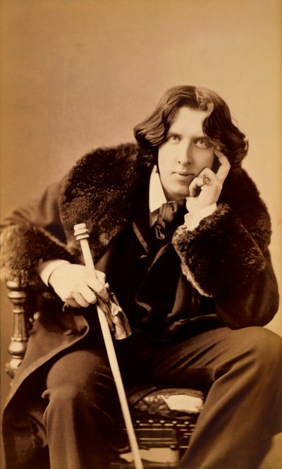 Oscar Wilde, Ierse schrijver, humorist en toneelschrijver, 1882 door Napoleon Sarony