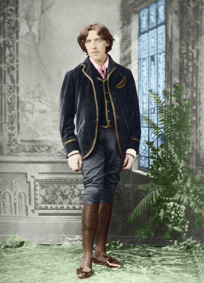 Oscar Wilde (1854 - 1900) rond 1882 (foto) door Napoleon Sarony