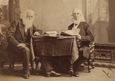 William Cullen Bryant en Peter Cooper door Napoleon Sarony