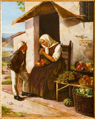 Bij de groenteboer door Narciso Malatesta