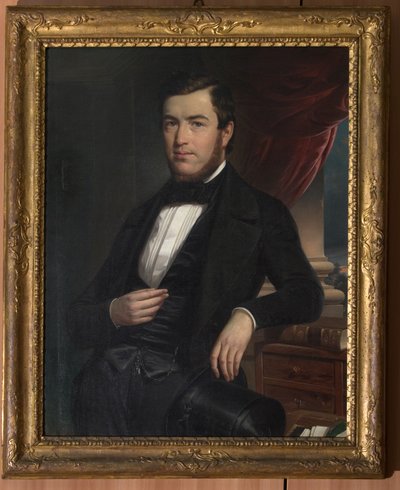 Portret van een heer door Narciso Malatesta