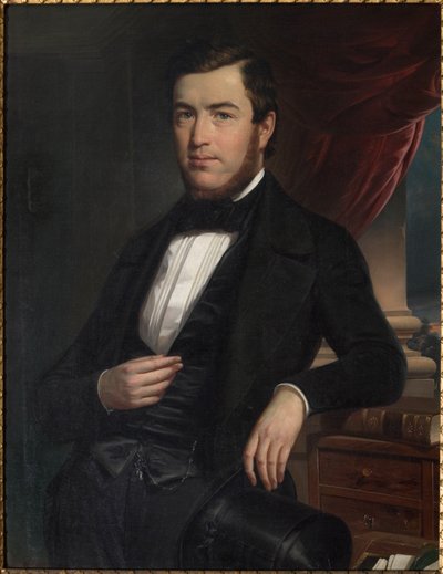 Portret van een heer door Narciso Malatesta