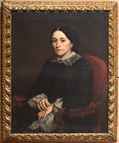Portret van een dame door Narciso Malatesta