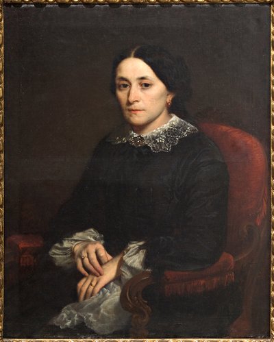 Portret van een dame door Narciso Malatesta