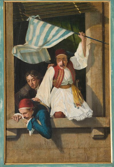 Scène van de Griekse Revolutie door Narciso Malatesta